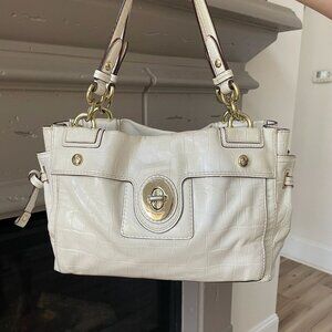Vintage Coach Peyton Leather Handbag Satchel I4514